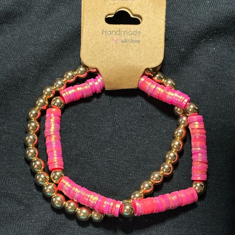 🌹 Clay handmade bracelet set